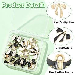 Encantos de esmalte de aleación 16pcs 8 estilos&nbsp;ENAM-YW0006-97