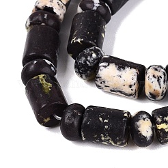 Fili di perle naturali di turchese giallo (diaspro)&nbsp;G-Q616-09A
