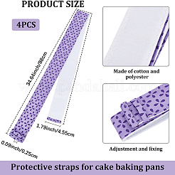 4 Stück Stoff-Backstreifen für Kuchenformen&nbsp;FIND-CP0002-87