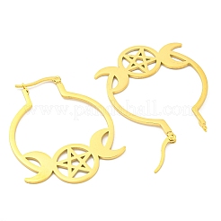 Creolen aus 304er Edelstahl für Damen&nbsp;EJEW-F338-01G
