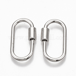 Ciondoli con moschettone a vite in ottone&nbsp;LS-KK-T047-07P