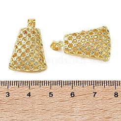 Messing micro pave klare zirkonia anhänger&nbsp;KK-D221-19G-01