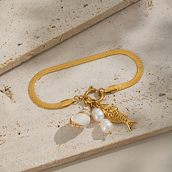 Bracelets à breloques d'été en acier inoxydable 304&nbsp;XO0796