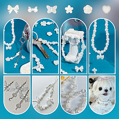 500 pz 14 stili imitati perle acriliche di perle&nbsp;PACR-OC0001-01
