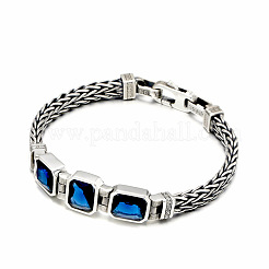 Bracciali in ottone con catena a grano e zirconi cubici per donna&nbsp;FS-WGA053A-03