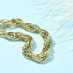 304 Edelstahl-Seilkettenarmbänder&nbsp;BJEW-C084-02G