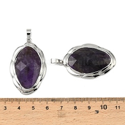 Natürliche Amethyst facettierte Anhänger&nbsp;G-D102-02P-01