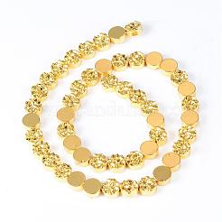Electroplate non magnetici ematite sintetico fili di perline&nbsp;G-Q465-07G