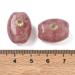 Perles européennes en quartz fraise naturel&nbsp;GG-CBA105B-02C-G