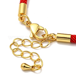 Fabrication de bracelets en cordons de nylon adaptés aux breloques de connecteur&nbsp;AJEW-P116-02G-16