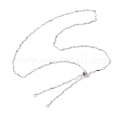 2 pièce de fabrication de collier coulissant en acier inoxydable 304&nbsp;AJEW-JB01261