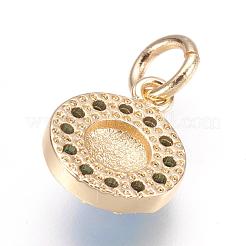 Ottone micro spianare fascino zirconi&nbsp;ZIRC-E124-63G