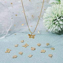 50 Stück Messing-Charms im 5-Stil mit Rack-Beschichtung&nbsp;KK-FH0004-69