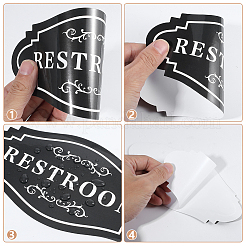 10 Stück selbstklebendes PVC-Schilderetikettenpapier&nbsp;DIY-WR0005-30