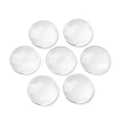 Transparente Glas Cabochons&nbsp;GGLA-R026-18mm