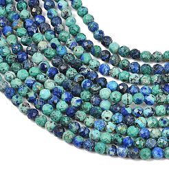 Natürliche Chrysokolla und Lapislazuli Perlen&nbsp;G-B175-D06-3mm