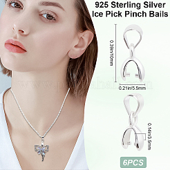 6 pz 925 pinze per rompighiaccio in argento sterling&nbsp;STER-CN0001-39A