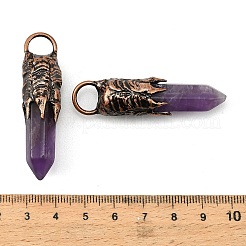Natürlichen Amethyst große Anhänger&nbsp;G-D102-05R-02