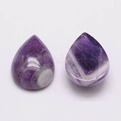 Tropfen natürliche Amethyst Cabochons&nbsp;G-K026-03