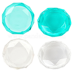4 impugnatura per joystick in plastica bicolore&nbsp;AJEW-GF0011-60