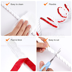 5 m selbstklebende flexible Zierleiste aus PVC&nbsp;AJEW-WH0016-44B