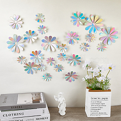 Selbstklebende 3D-Papierwandaufkleber mit Sonnenblumen&nbsp;DIY-WH0349-148
