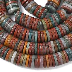 Natur Ozean Jaspis Perlen Stränge&nbsp;G-G329-B08-8x1mm