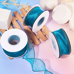 3 rollo de cintas de organza de poliéster&nbsp;SRIB-TA0001-26B