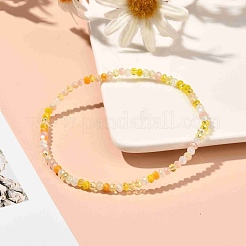 Bracelet extensible en perles de verre rondes à facettes pour femme adolescente&nbsp;BJEW-JB07072-05