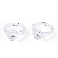 Composants d'anneau de manchette ouverts en acrylique transparent&nbsp;X-TACR-ZX018-10A