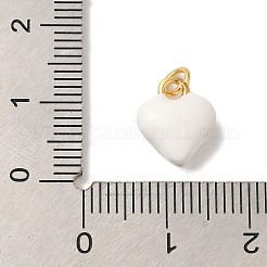 Breloques d'émail en laiton&nbsp;KK-U027-13-01G