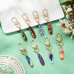 8 pièce 8 styles de pendentifs décoratifs en alliage émaillé&nbsp;KEYC-YW00183