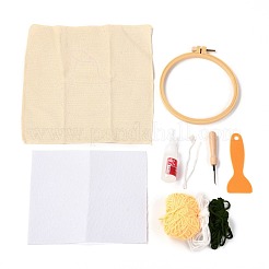 Kits d'aiguille de poinçon de tapis de tasse de coton de bricolage&nbsp;DIY-K032-40D
