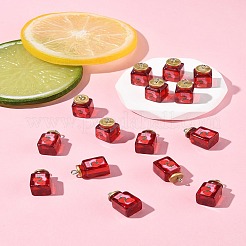 15 pz ciondoli in resina di marmellata di fragole&nbsp;RESI-FS0002-15