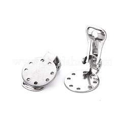 Montatura per orecchini a clip in acciaio inossidabile 304 anti-ossidazione&nbsp;STAS-Q241-012A