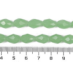 Galvanisierte imitatorische Jade Glasperlen Stränge&nbsp;X-EGLA-N013-J6mm-D04