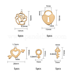 Juego de colgantes de acero inoxidable 304&nbsp;STAS-X0017-11G
