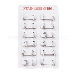 Boucles d'oreilles créoles en acier inoxydable 304&nbsp;X-EJEW-O087-14P
