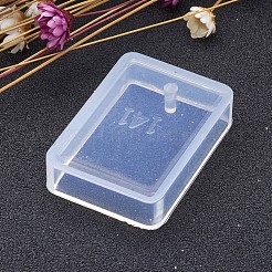Rechteckige Formen für DIY-Anhänger aus Silikon&nbsp;AJEW-P038-04
