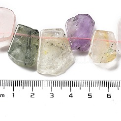 Natürliche Amethyst- & Quarzkristall- & Rosenquarz- & Prehnit- & Citrinperlenstränge&nbsp;G-P528-K02-01