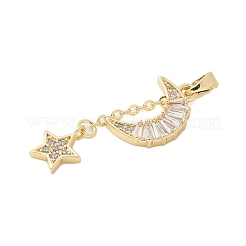 Ottone micro spianare pendenti zirconi&nbsp;KK-S507-05G