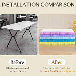 Jupe de table en tissu&nbsp;AJEW-WH20070-168B
