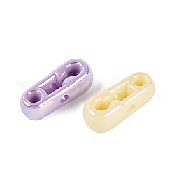 Perlas de acrílico opaco chapado uv&nbsp;OACR-N165-01