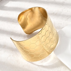 Manschettenarmbänder aus chirurgischem Edelstahl 316l&nbsp;BJEW-D454-01A-G