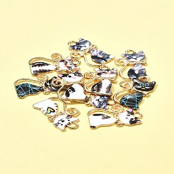 10 Stück Alu-Emaille-Anhänger&nbsp;ENAM-FS0001-83