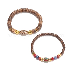 2 Stück Mala-Armbänder im 2-Stil&nbsp;BJEW-JB07996