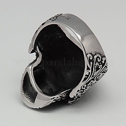 Personalisierte Retro Halloween Schmuck Zuckerschädelringe für Männer&nbsp;RJEW-F006-163