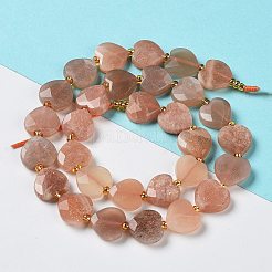 Natürliche sunstone Perlen Stränge&nbsp;G-B044-B09-01
