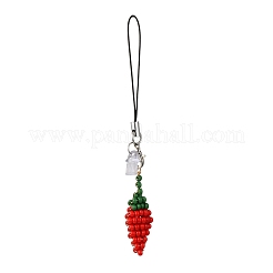 Perline di vetro di peperoncino piccante&nbsp;HJEW-MZ00293