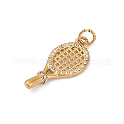 Colgantes de circonita cúbica micropavé de acero inoxidable 304&nbsp;LS-STAS-D305-02G-A